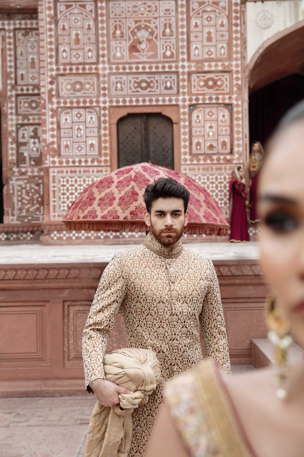 groom sherwani shawl