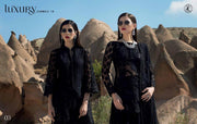 Zainab Chotani Black Dress .With Threads Embroidery And Sequance Work.