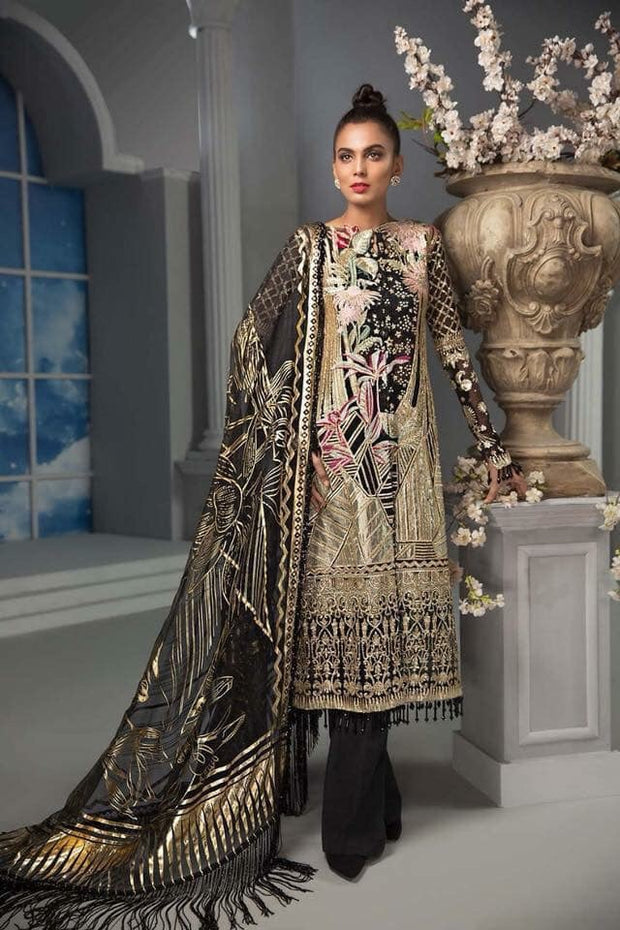 Long Shirt And Boot Pants In Beutifull Black Gold Color.Work Embellished With Tilla Embroidery,Sequance And Handwork.
