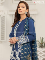 Dark Blue Color Salwar Kameez