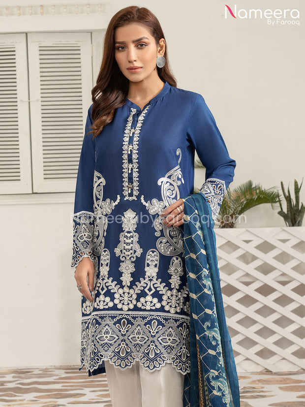 Dark Blue Dresses Pakistani