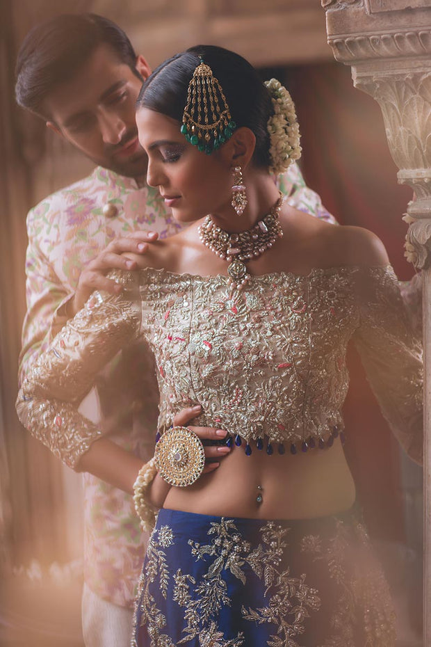 Dark Blue Lehenga Choli