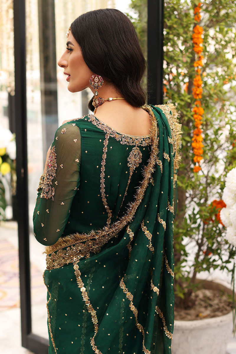 Dark Green Gharara 