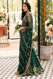 Dark Green Gharara Kameez for Pakistani Mehndi Wear 2023