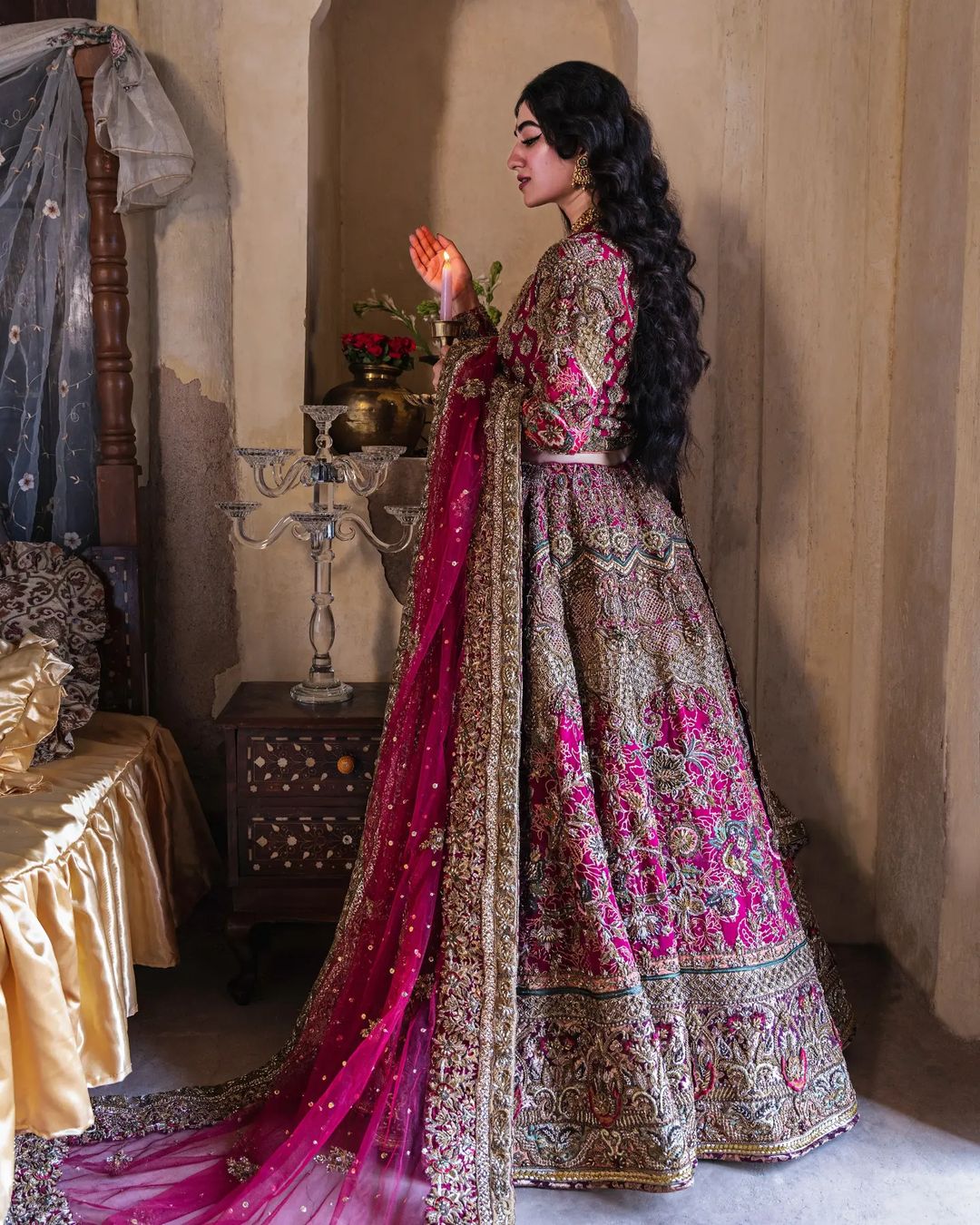 Dark Pink Lehenga Choli