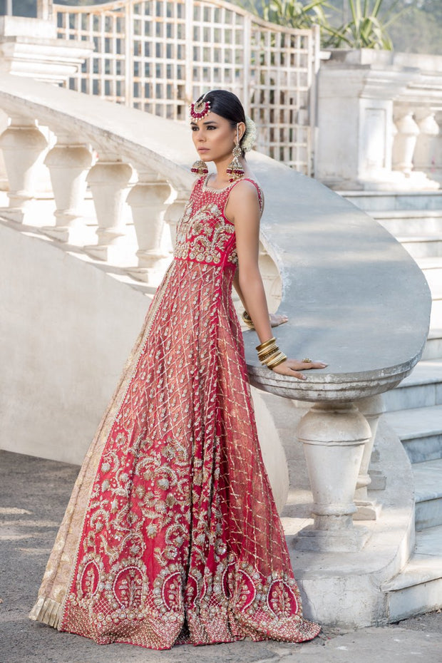 Designer pink dress with red gown and lehnga in USA MEDIUM Designer pink dress with red gown and lehnga in USA MEDIUM