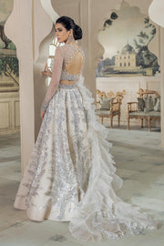 Delicate Embellished White Lehenga Choli for Bridal Wear 2022
