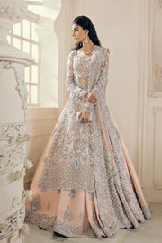 Delicately Embellished Peach Lehenga for Bridal Wear