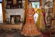 Desi Wedding Dress in Pakistani Gharara Kameez Dupatta Style