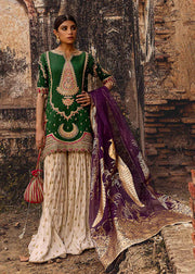 Designer Anarkali Sharara Suit Indian Wedding Dress