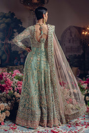 Designer Aqua Bridal Lehenga Gown for Indian Bridal wear 2022