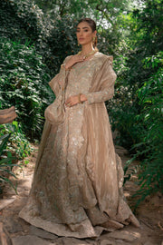 Designer Beige Golden Lehenga for Indian Bridal Wear