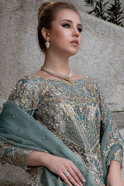 Designer Blue Raw Silk Lehenga