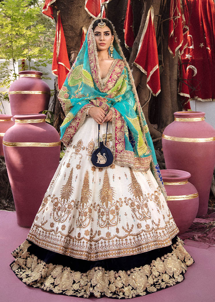 Designer Bridal Dress White Lehenga for Wedding Wear