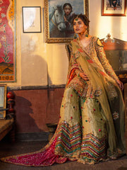 Designer Bridal Gharara Shirt for Mehndi