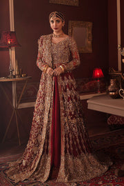 Designer Bridal Maroon Lehenga for Indian Bridal Wear