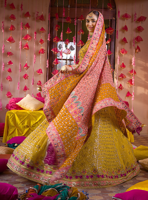 Designer Bridal Mehndi Frocks for Indian Bridal Wear 2022