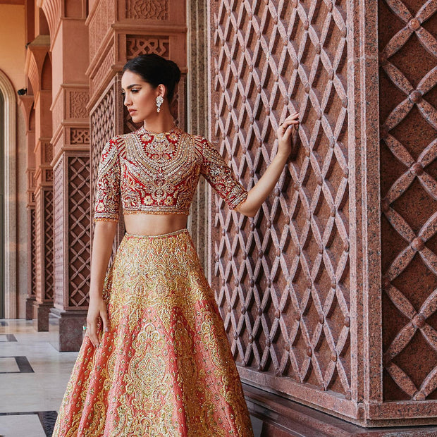  Designer Bridal Pink Lehenga Choli