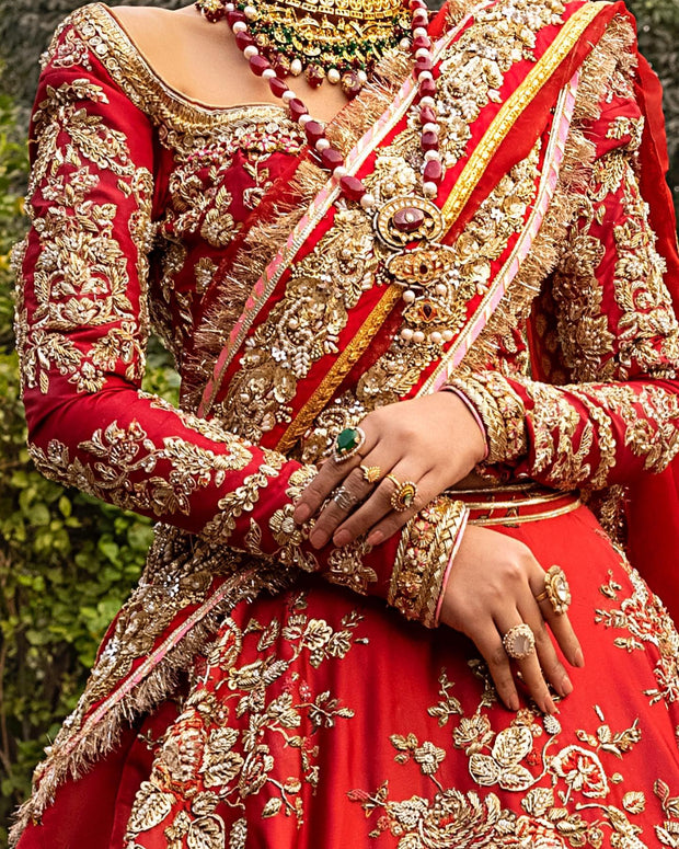 Designer Bridal Silk Crop Top Lehenga Choli for Wedding 2022