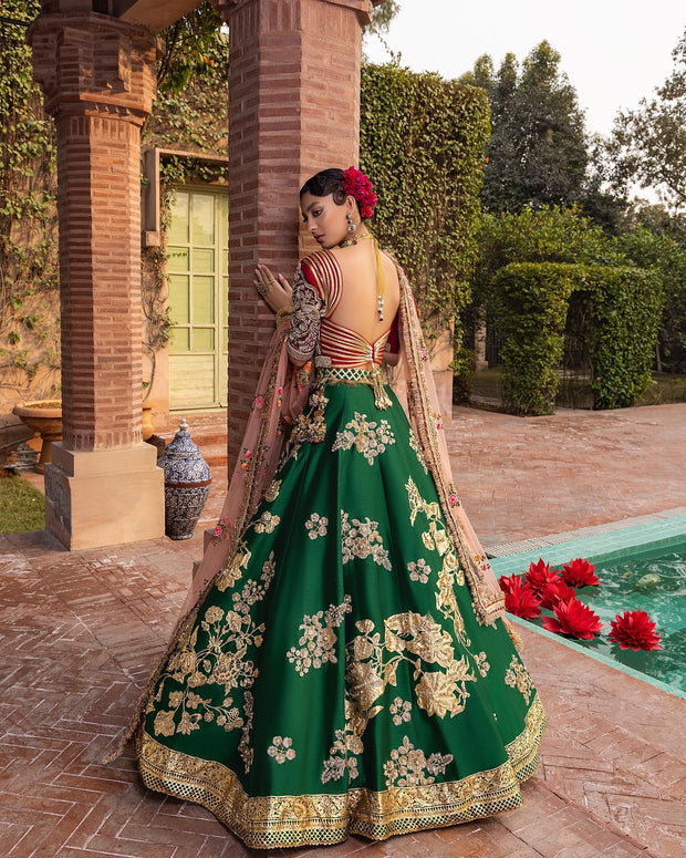 Designer Bridal Silk Lehenga Blouse Design Choli for Wedding 2022