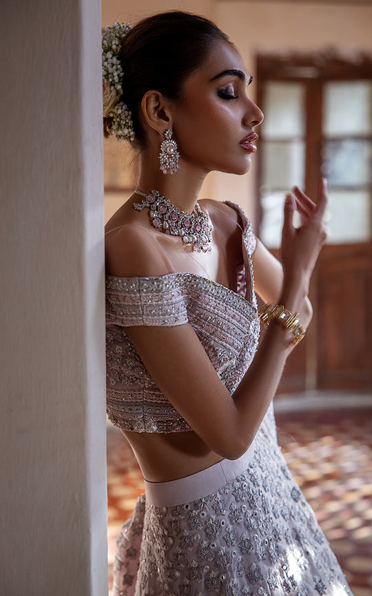 Designer Bridal Tea Pink Lehenga
