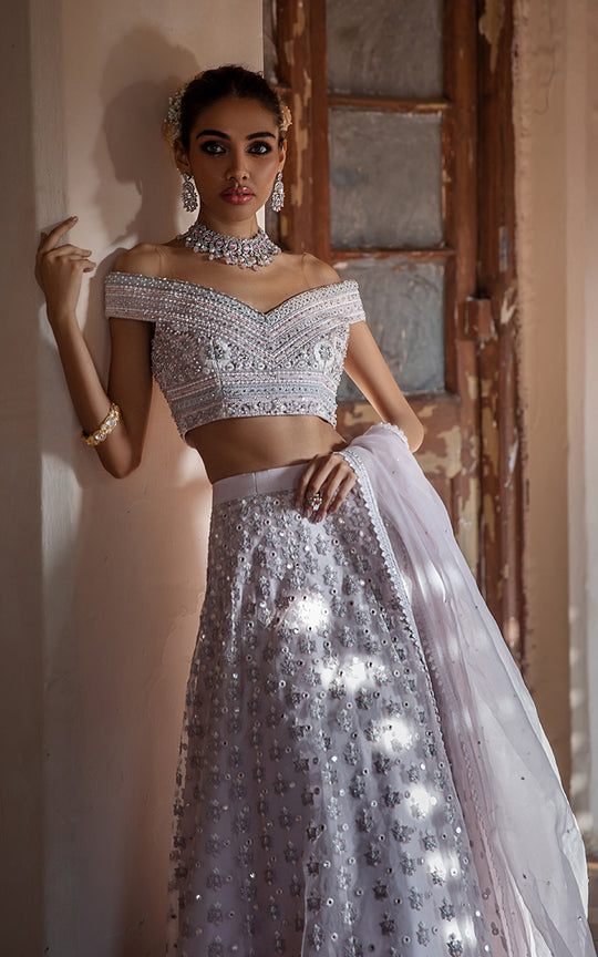 Bridal Tea Pink Lehenga for Wedding