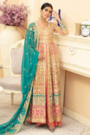 Designer Chiffon Long Frock with Embroidery