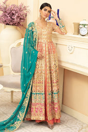 Designer Chiffon Long Frock with Embroidery