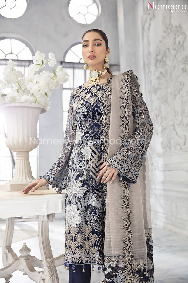 Chiffon Shirt Dress Pakistani 