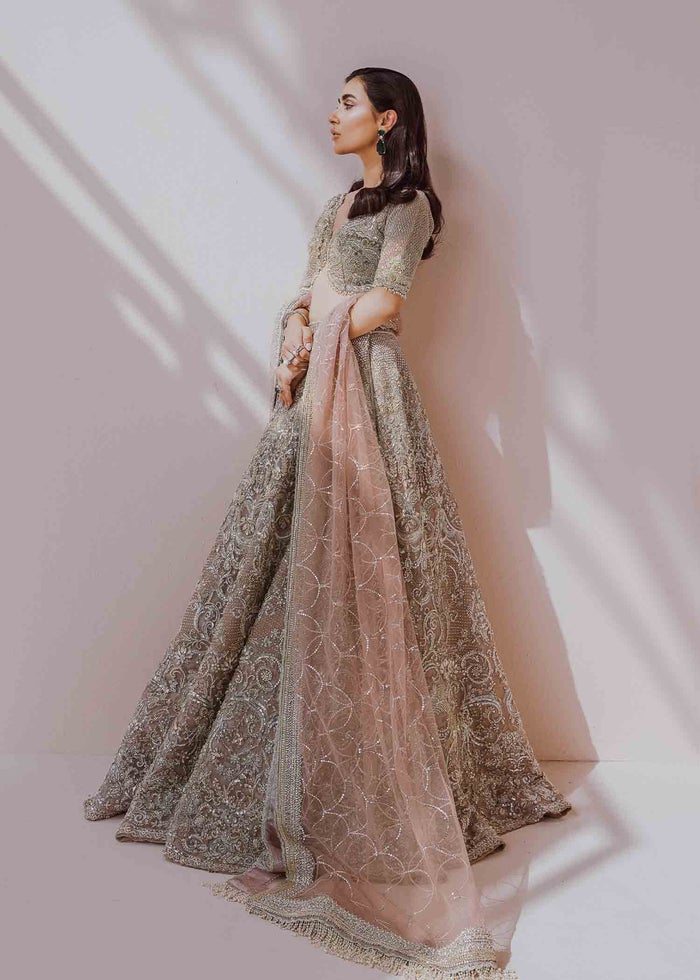 Designer Embellished Grey Indian Lehenga Cholis 2022