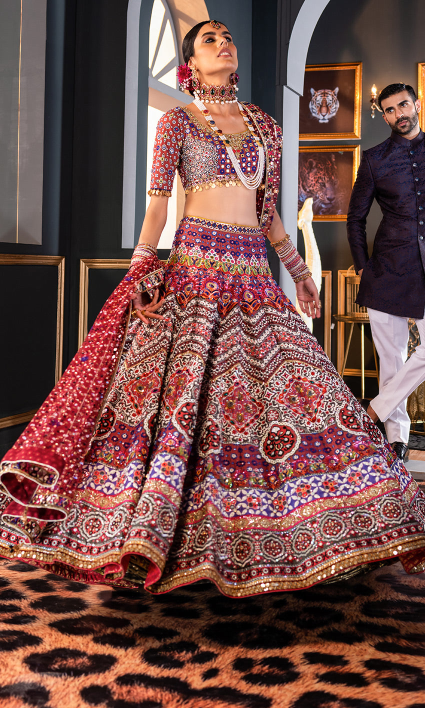 Designer Embellished Pink Lehenga Choli Bridal Wear 2022