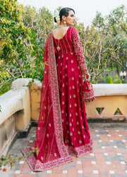 Designer Embellished Red Maxi Dress for Wedding