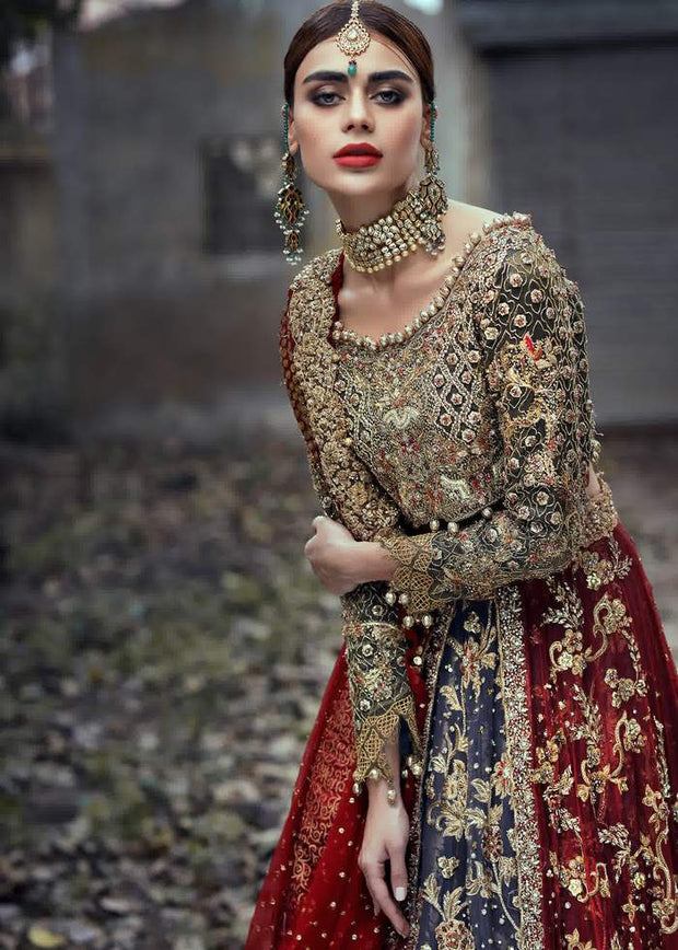 Designer Embroidered Dulhan Wedding Dress 