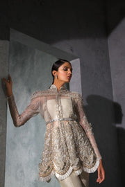 Embellished Designer Frock and Trouser for Wedding Wear