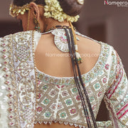 Designer Golden Bridal Lehenga 