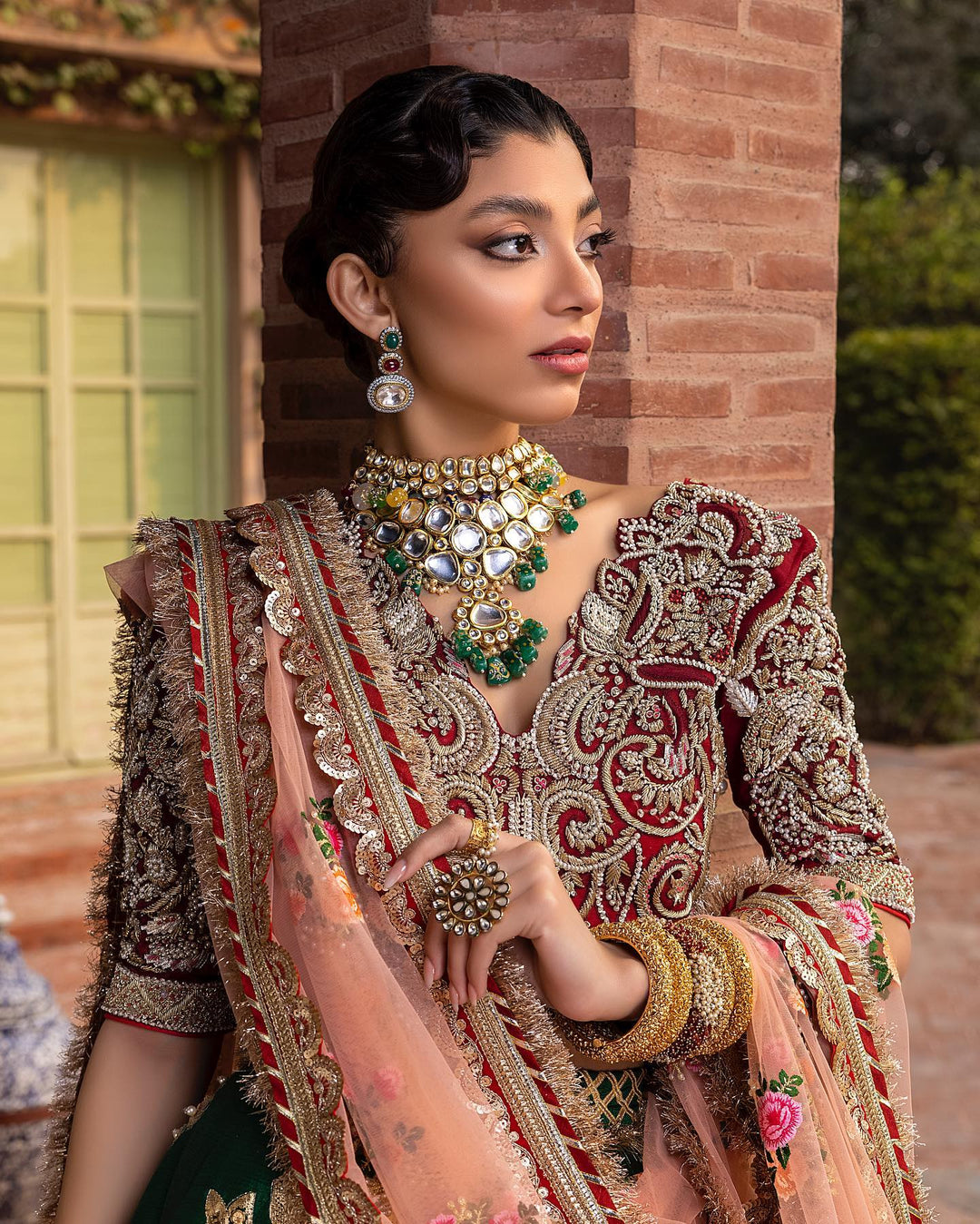 Designer Green Bridal Lehenga for Indian Bridal Wear