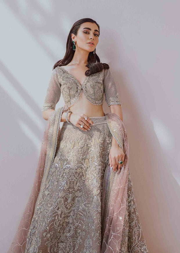Designer Grey Indian Lehenga Cholis 