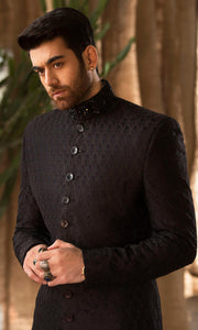 Designer Groom Black Sherwani for Wedding Wear 2022