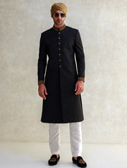 Designer Groom Black Sherwani for Wedding Wear 2022