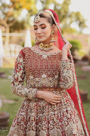 Designer Heavy Indian Bridal Wear Red Lehenga Choli 2022