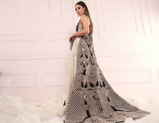Designer Indian Black Lehenga Bridal Attire 2022
