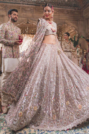 Designer Indian Bridal Wear Baby Pink Lehenga Choli