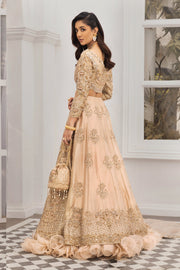 Designer Indian Bridal Wear Gold Bridal Lehenga Choli 2022