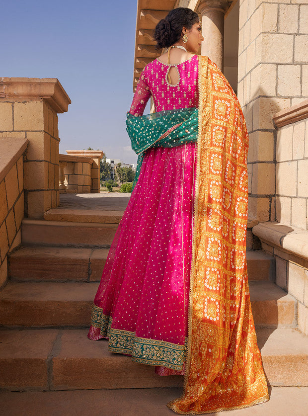 Designer Indian Mehndi Lehenga Bridal Attire