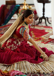 Designer Indian Red Lehenga Choli Bridal Dress 2022