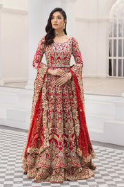 Designer Lehenga Choli in Red for Bridal Wedding Wear