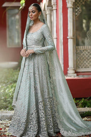 Designer Light Blue Lehenga Gown 2022