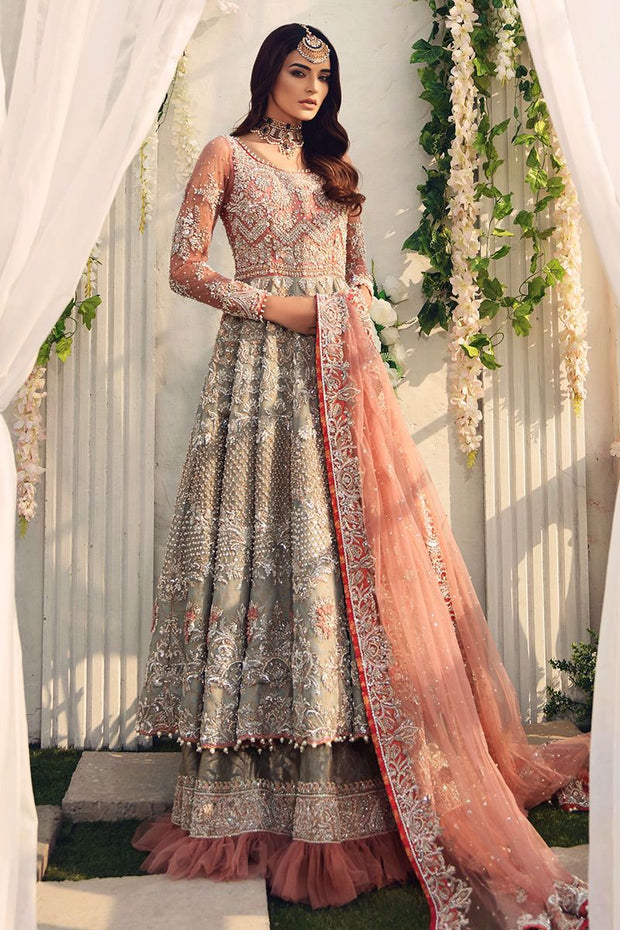 Designer Long Frock Lehenga Indian Bridal Wear
