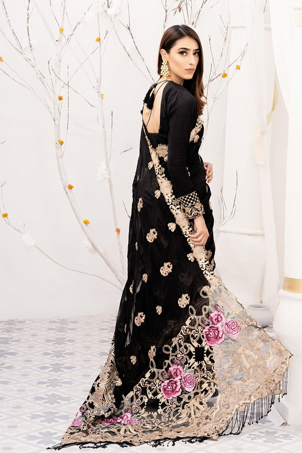 Designer Luxury Saree for Wedding Party Backside