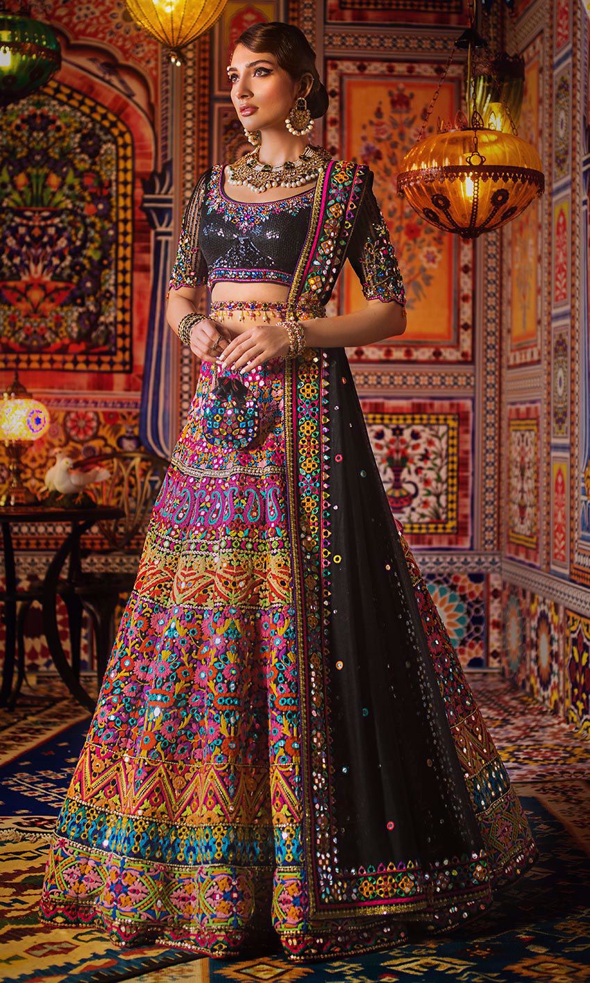 Designer Mehndi Lehnga Choli for Mehndi Clear View